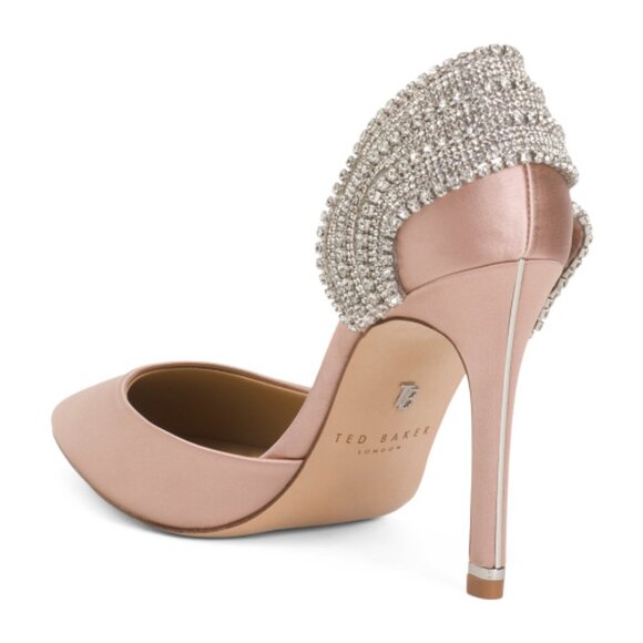 Ted Baker London Vandi Half d'Orsay Pointed Toe Pump in Blush - Picture 2 of 3